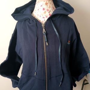 Vivienne Westwood navy zip up hoodie sweat jacket, brand new